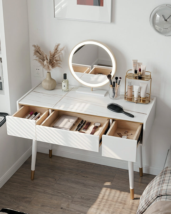 Dressing Table With LED Mirror, Clearance, Blcak