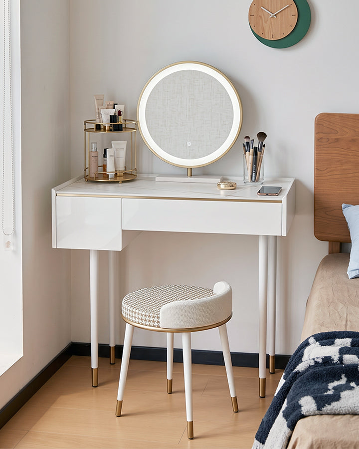 Dressing Table With LED Mirror, Clearance, Blcak