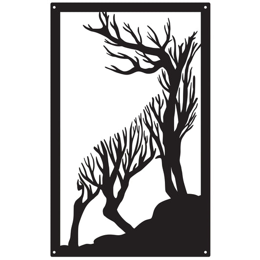 Roaring Stag Garden Mirror
