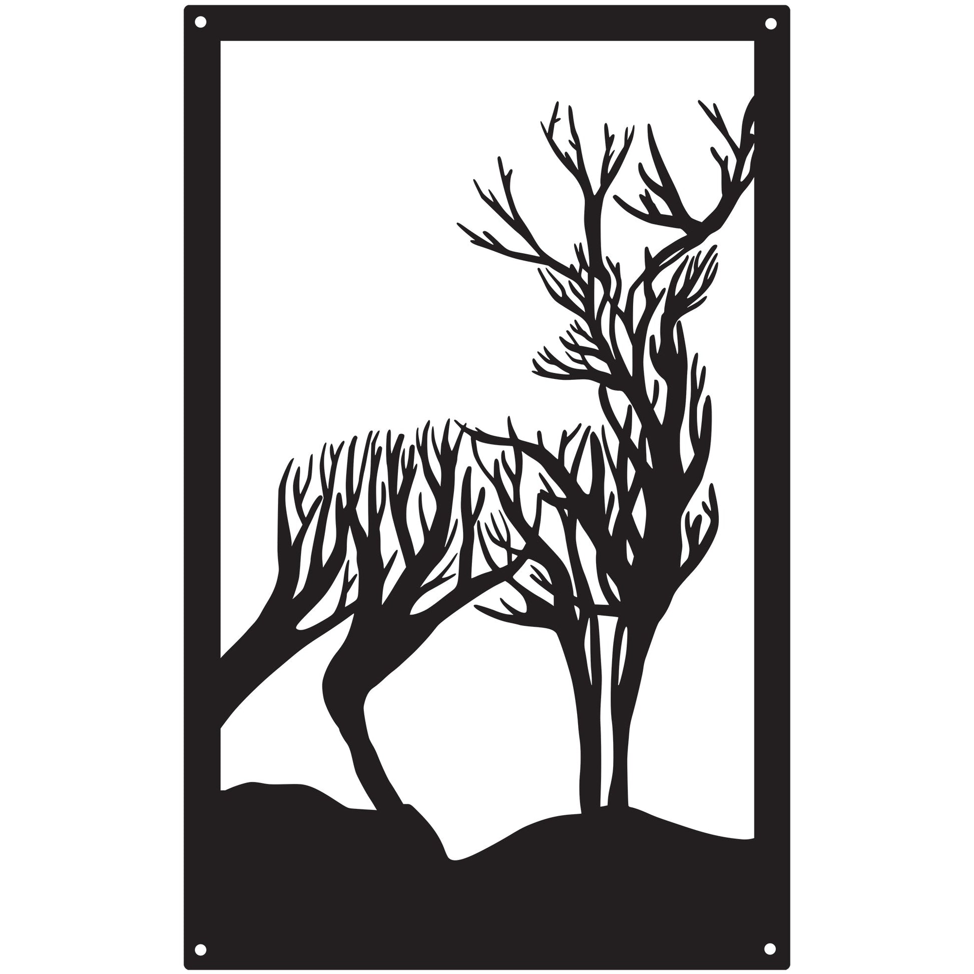 Highland Stag Garden Mirror