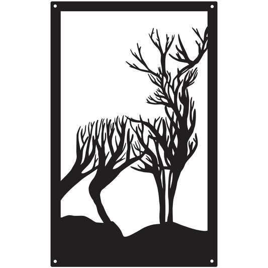 Highland Stag Garden Mirror