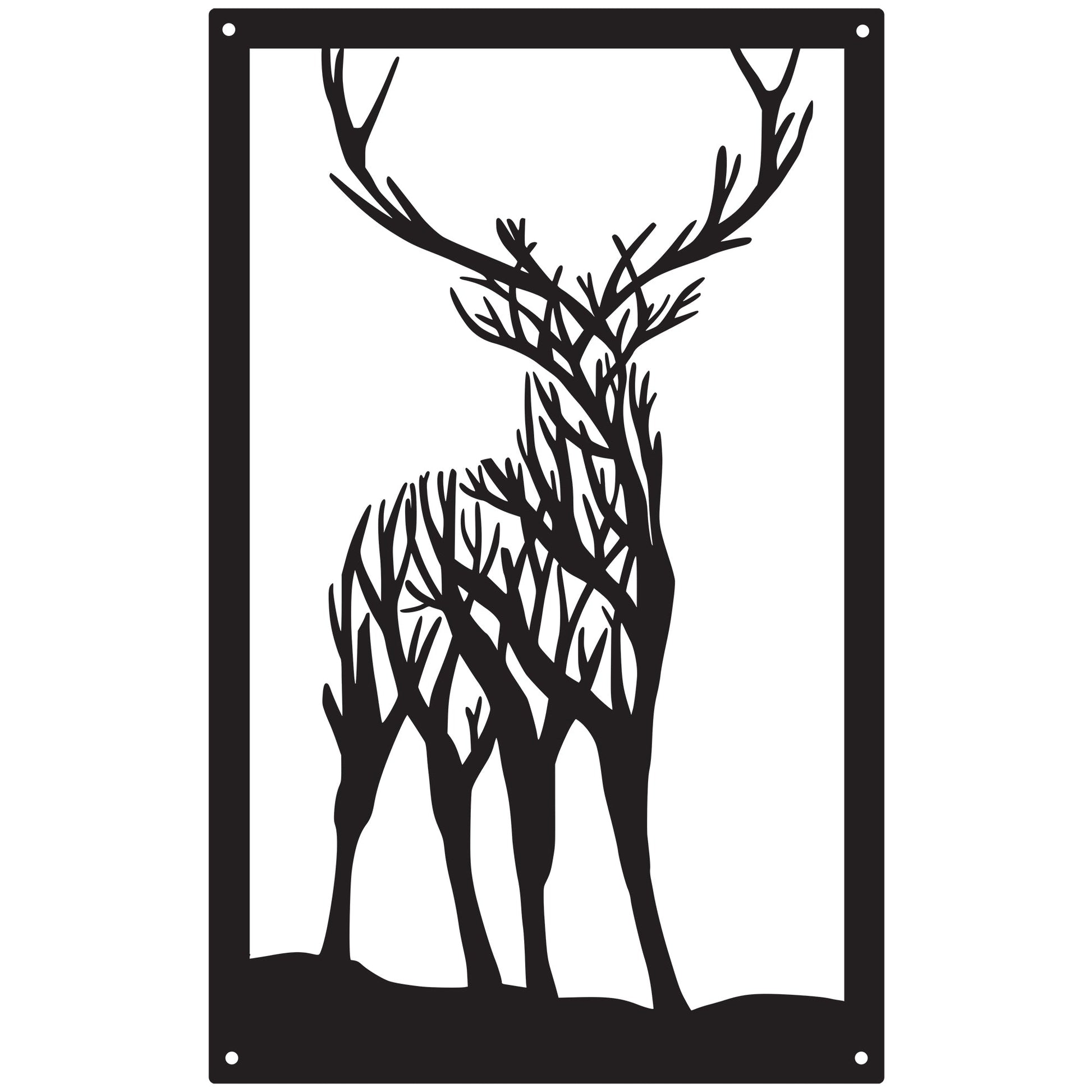 Highland Stag Garden Mirror