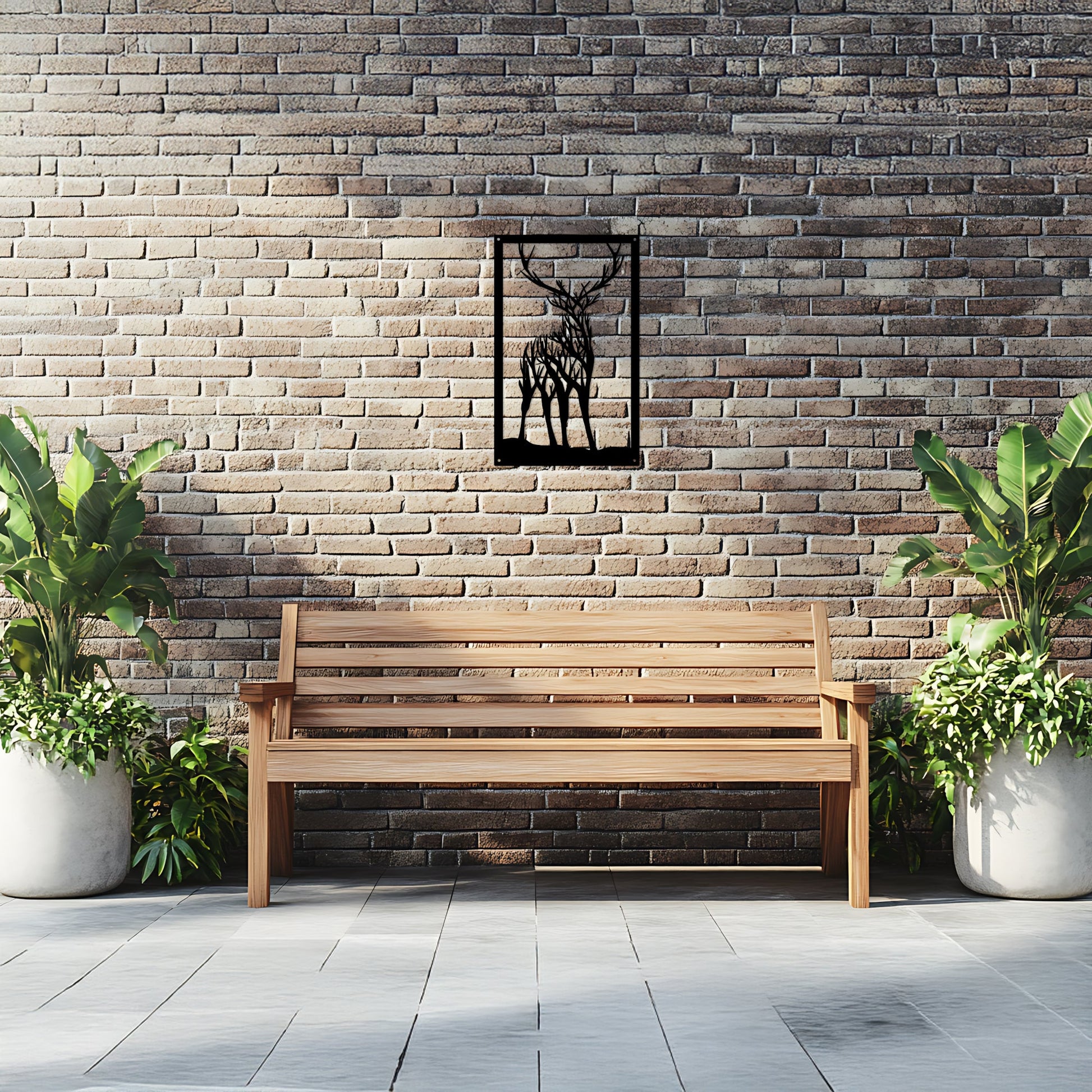 Highland Stag Garden Mirror