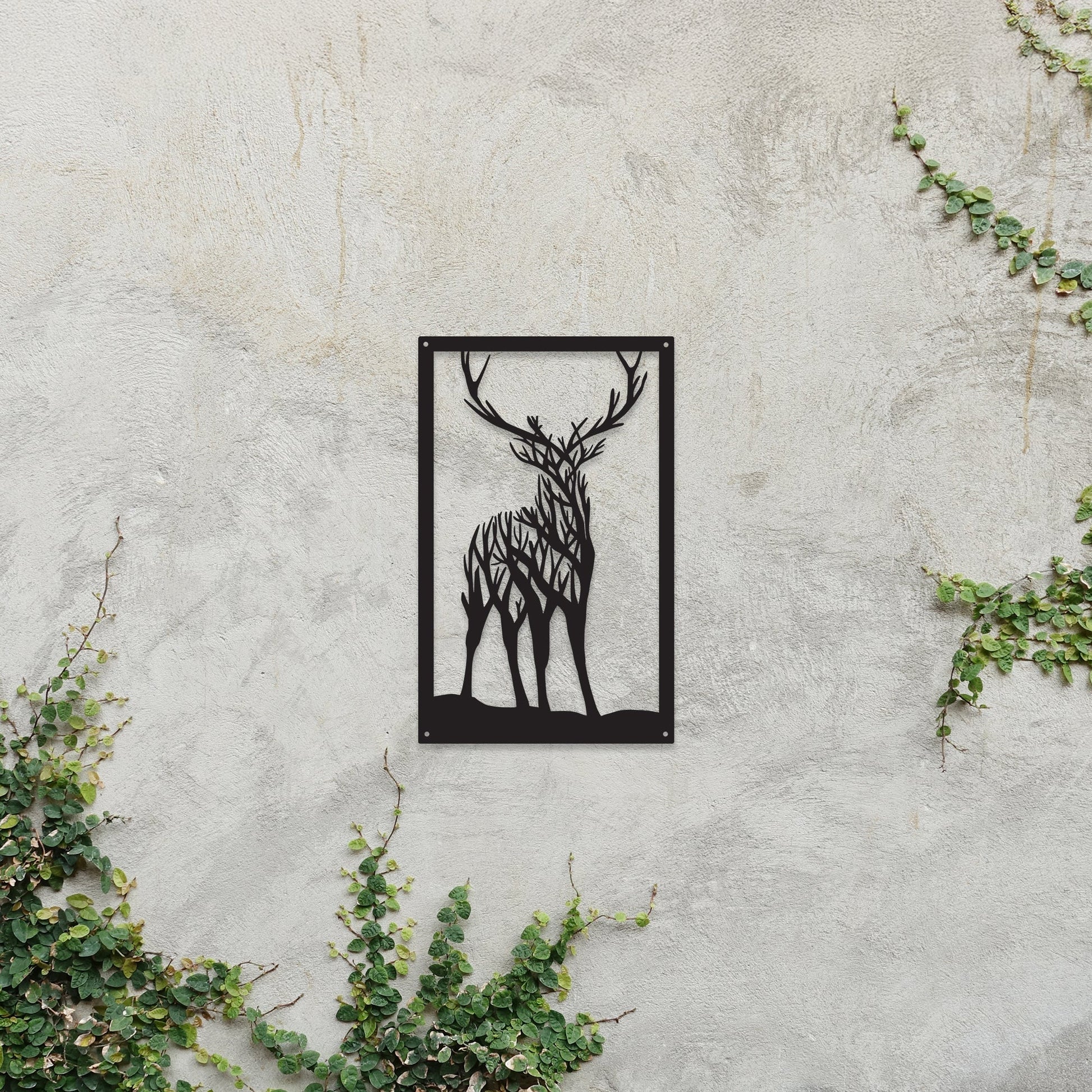 Highland Stag Garden Mirror