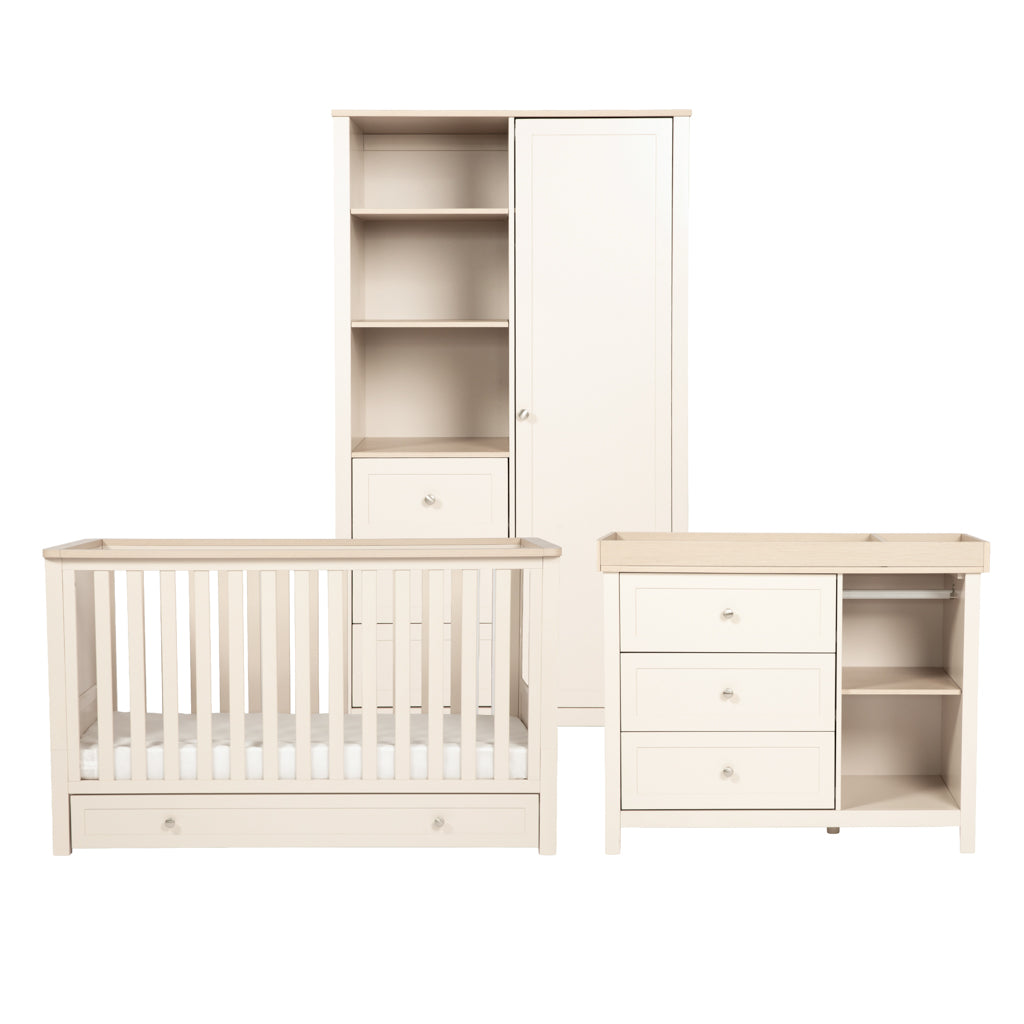 3 Piece Nursery Sleeping Meadow Cashmere Bedroom Furniture Set