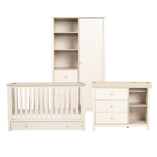 3 Piece Nursery Sleeping Meadow Cashmere Bedroom Furniture Set