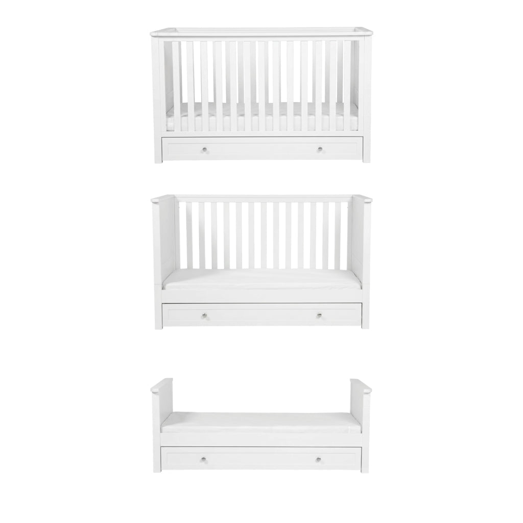 3 Piece Nursery Sleeping Meadow White Bedroom Furniture Set