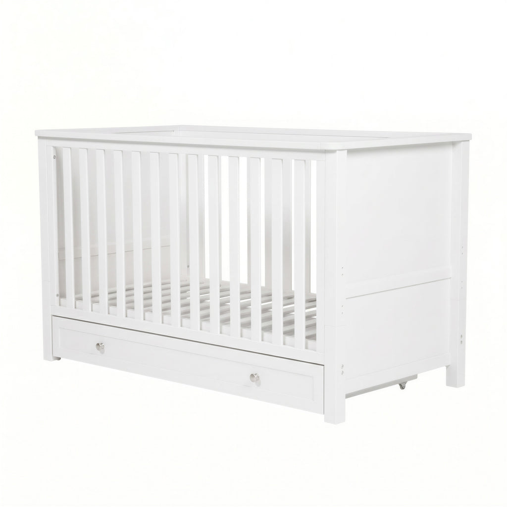3 Piece Nursery Sleeping Meadow White Bedroom Furniture Set
