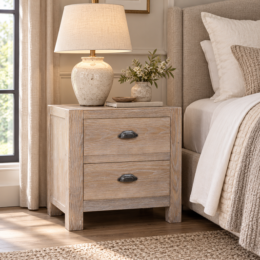 Haldon Collection 2 Drawer Bedside Table