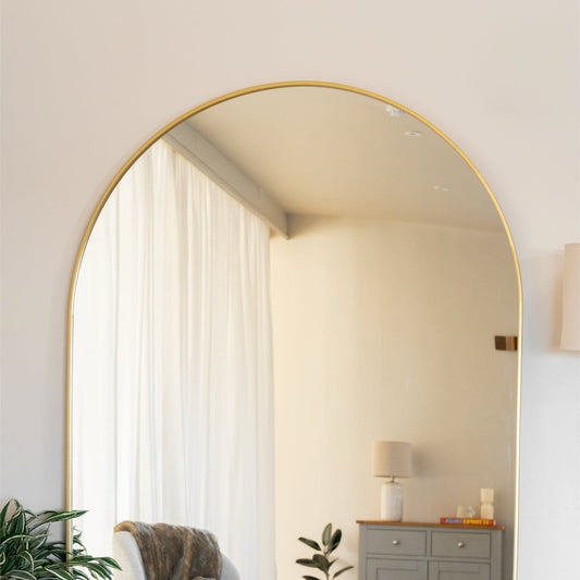 Full Length Gold Arched Mirror - 150cm x 60cm