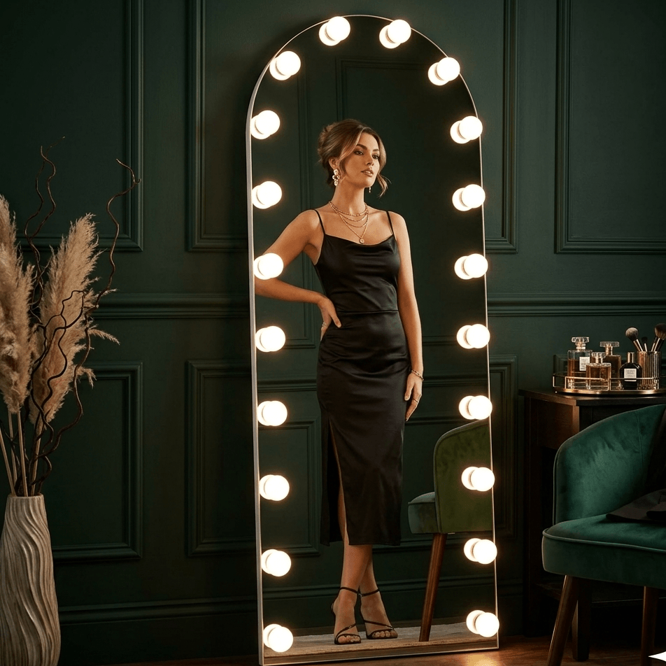 Full Length Arch Hollywood Mirror 160 x 60cm