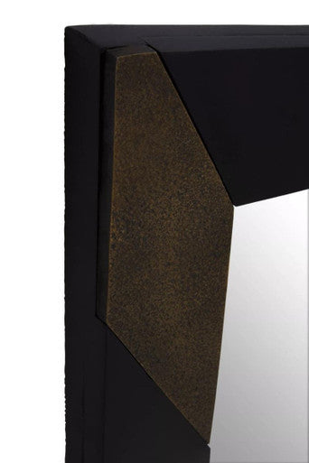 Black and Gold Wall Mirror | Aris