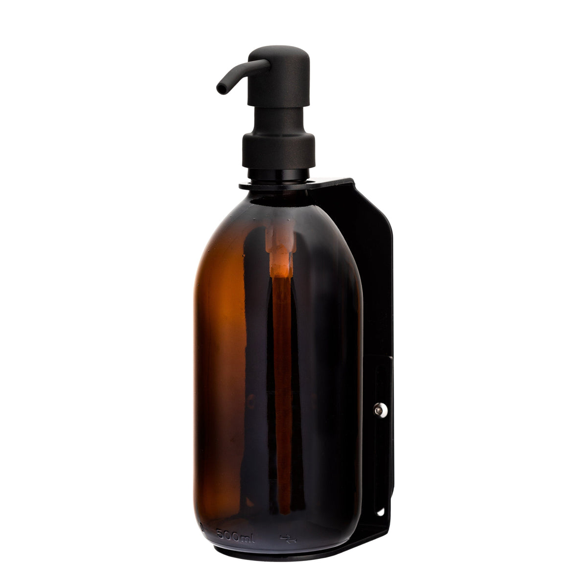 Black Single Wall Mounted Soap Dispenser