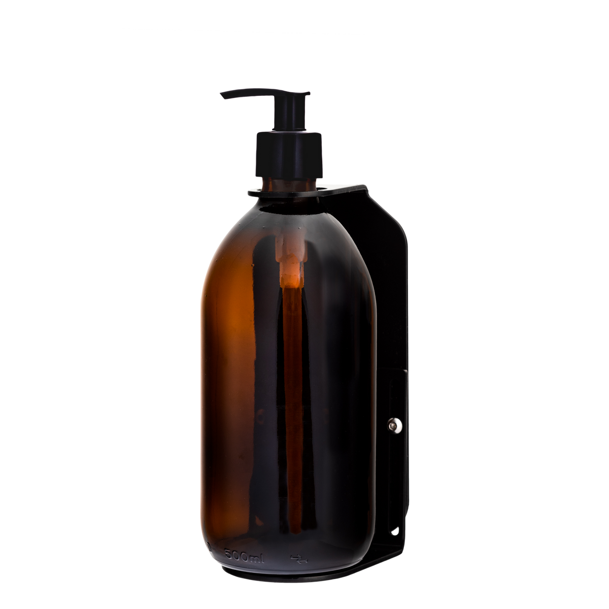 Black Single Wall Mounted Soap Dispenser