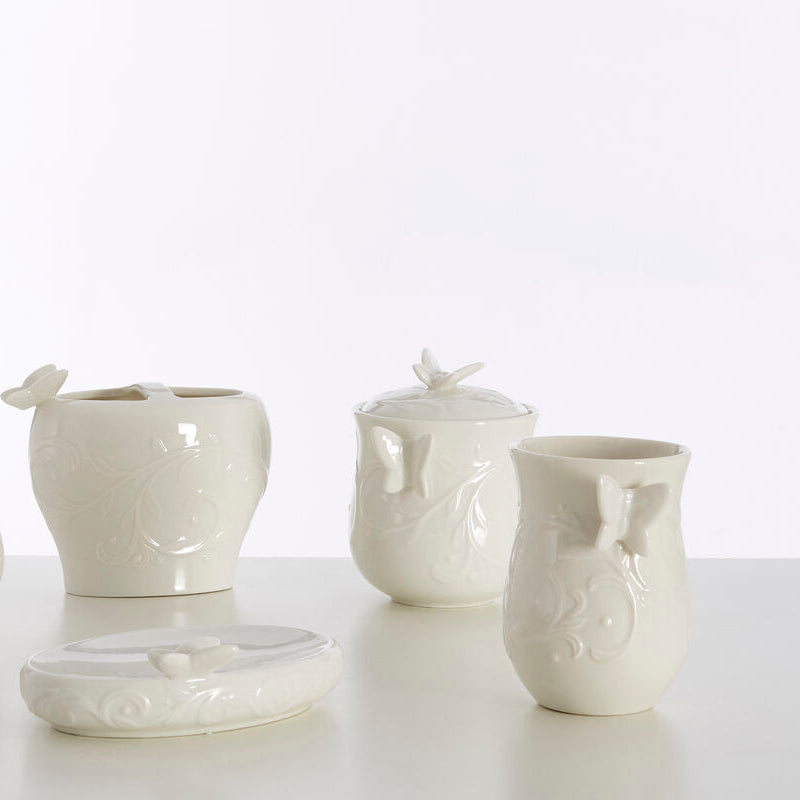 Porcelain Bathroom Jar | Edelle