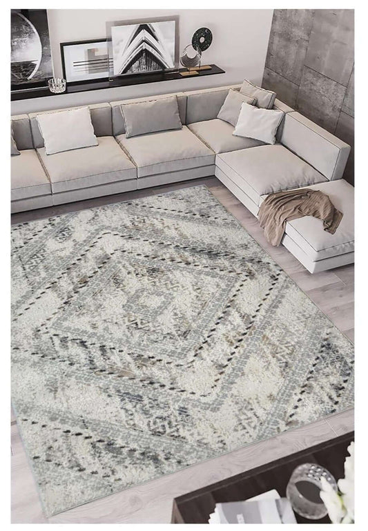 Vintage Cream & Grey Rug