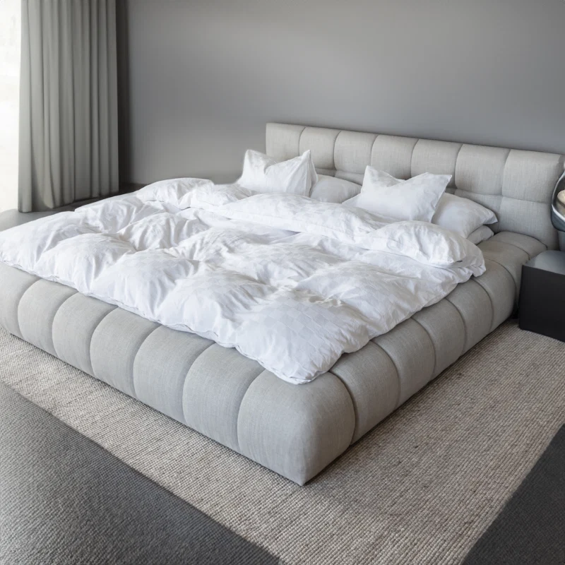 Coleman Boucle Upholstered Bed Frame