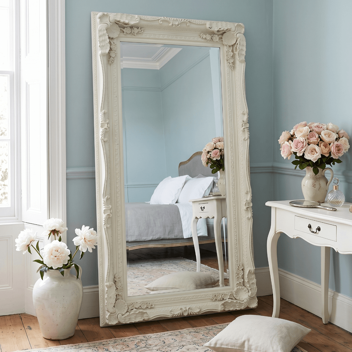 Leaner Mirror in Cream  176cm x 90cm