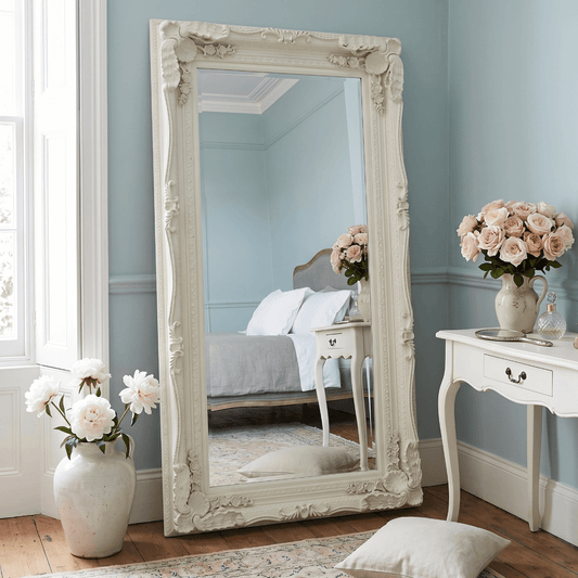 Leaner Mirror in Cream  176cm x 90cm