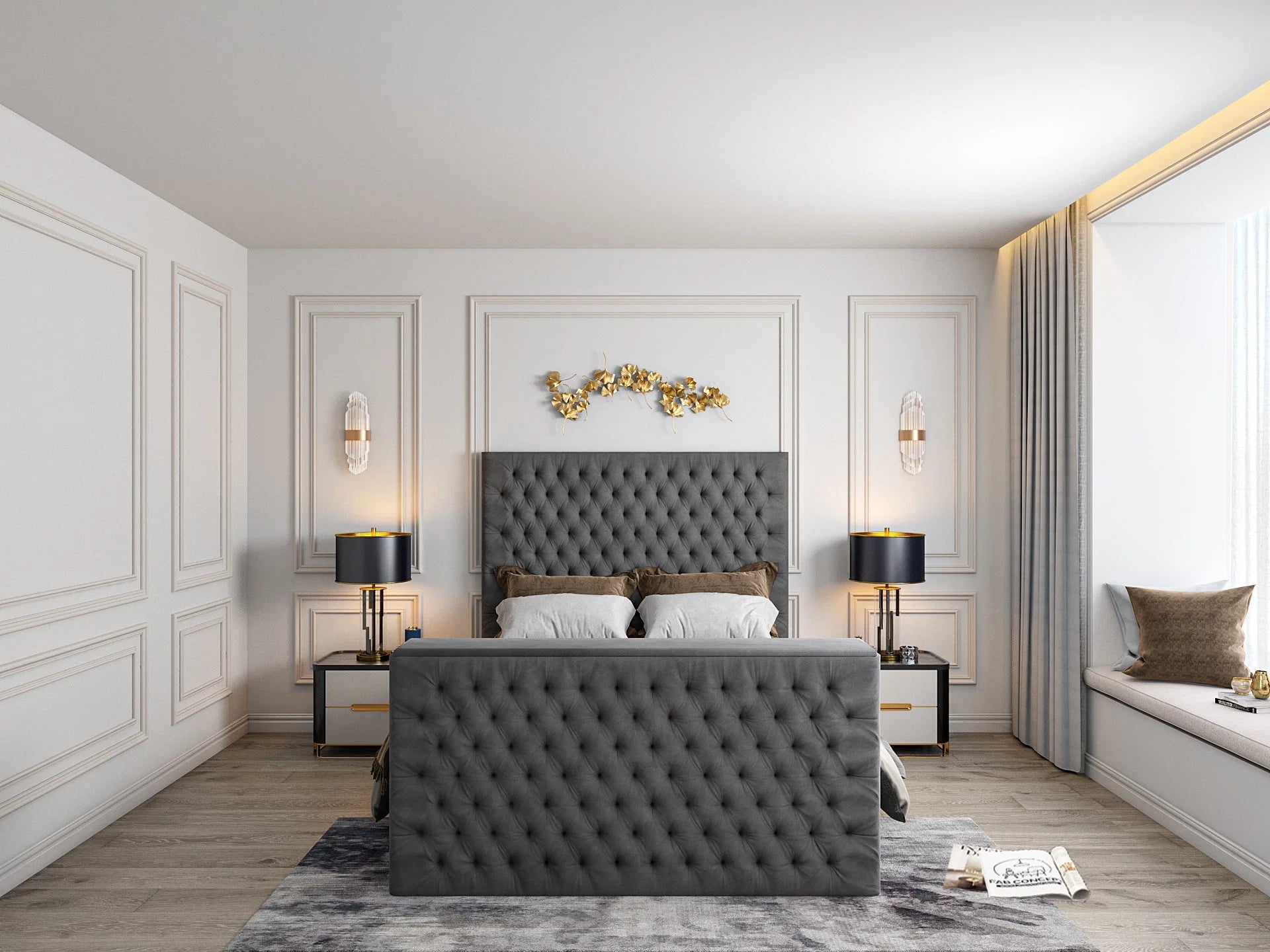 Colina Upholstered Tv Bed Frame