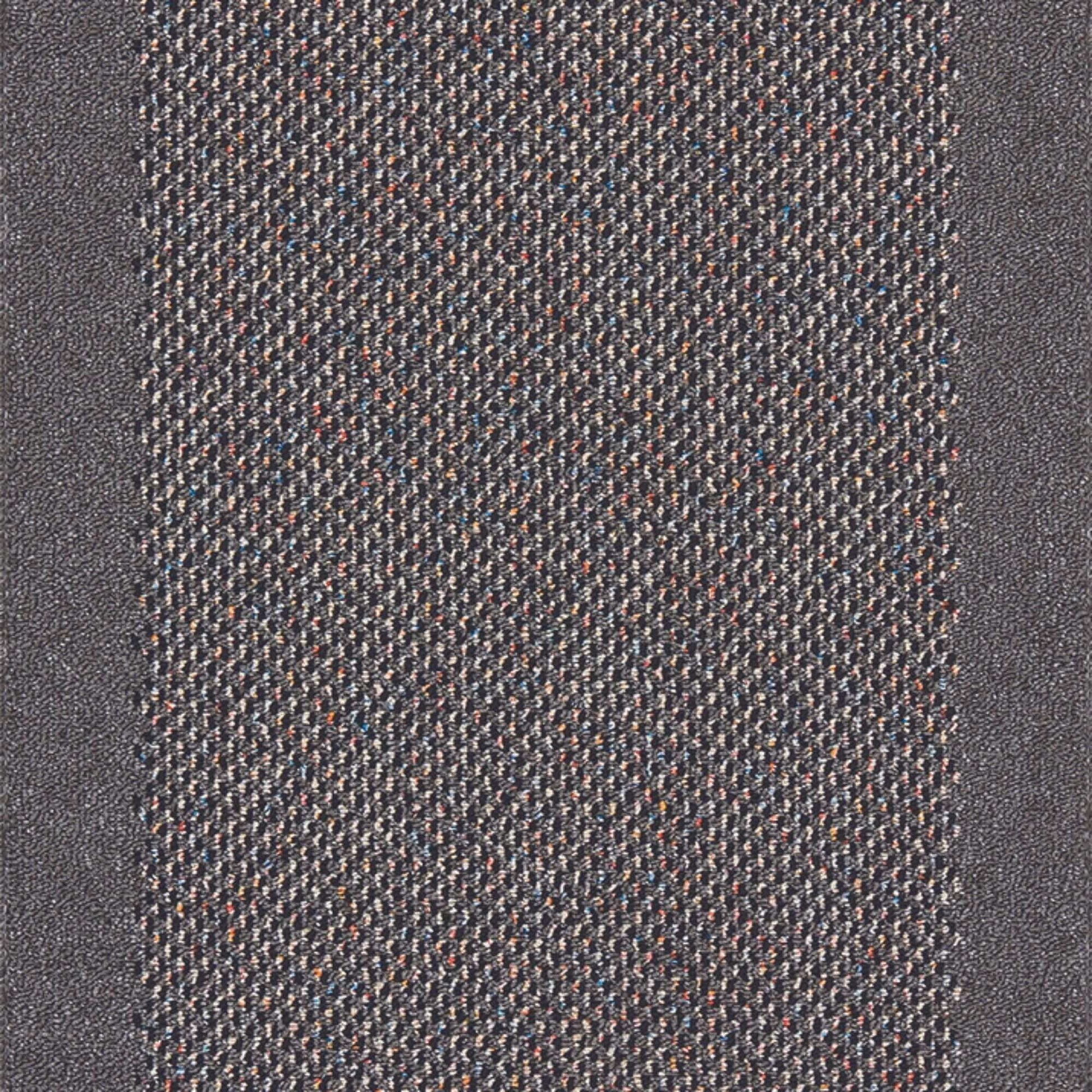 Washable Bordered Dark Grey Rug | 110D