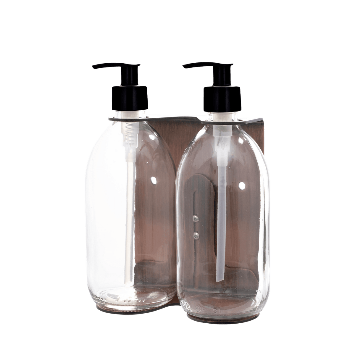 Copper Double Wall Mounted Soap Dispenser