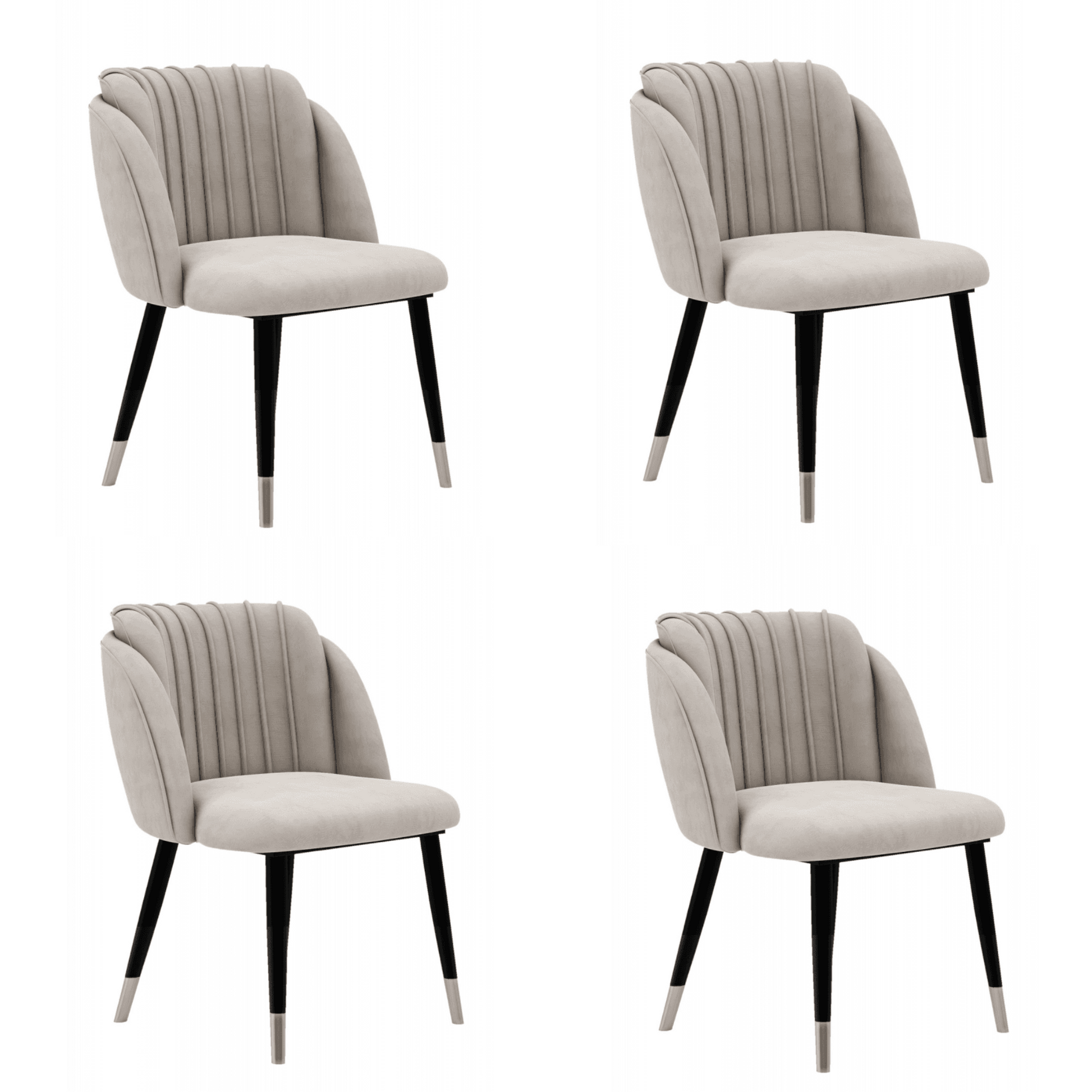 Milan velvet dining chair