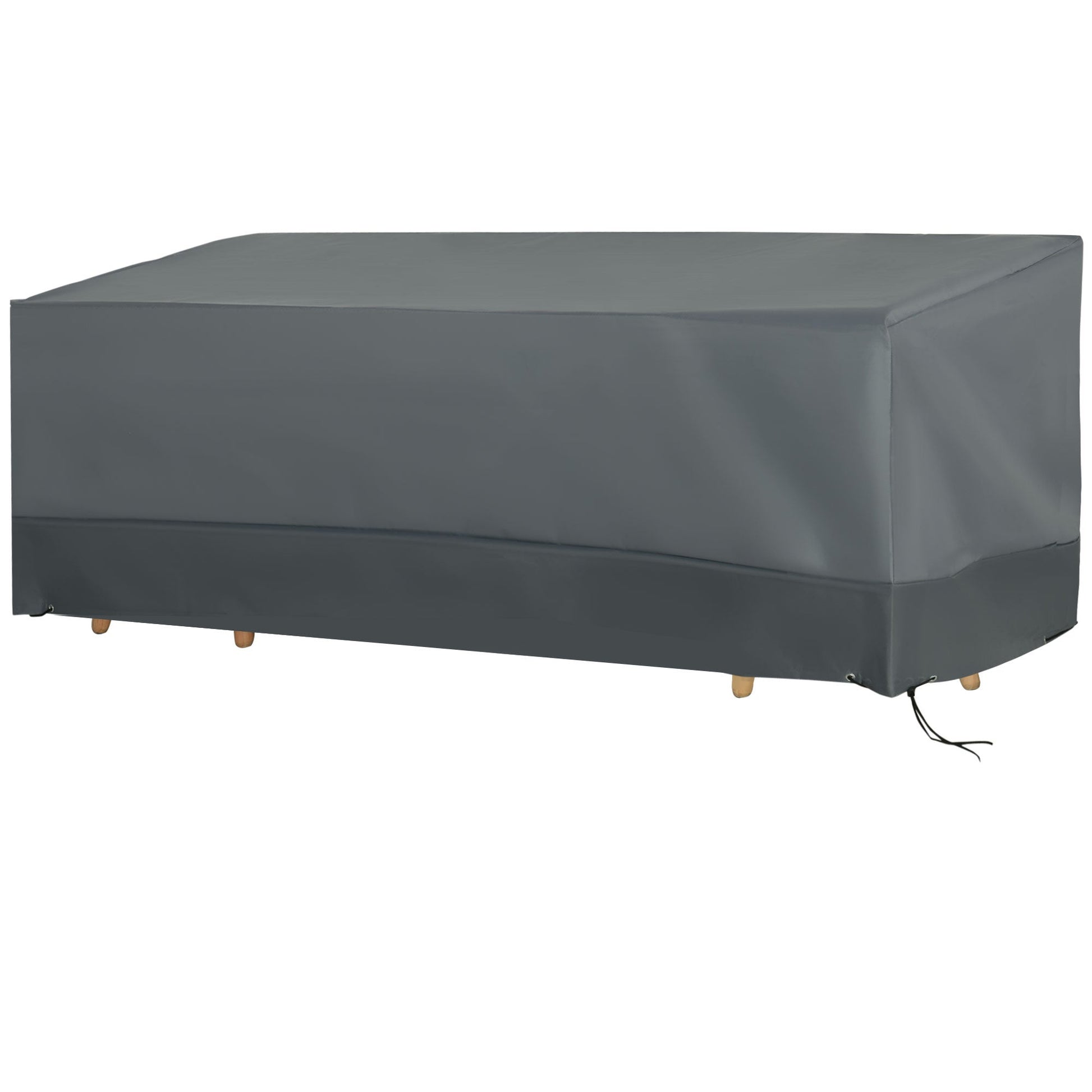 Rectangular Patio Furniture Cover for 3 Seater Sofa Bistro Set, Water UV Resistant Protection 600D Oxford Fabric Rattan Lounge Clean Cover, 190 x 72 x 76cm