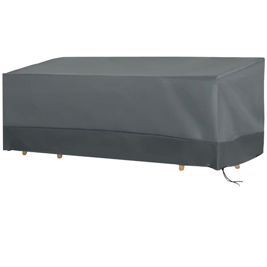 Rectangular Patio Furniture Cover for 3 Seater Sofa Bistro Set, Water UV Resistant Protection 600D Oxford Fabric Rattan Lounge Clean Cover, 190 x 72 x 76cm