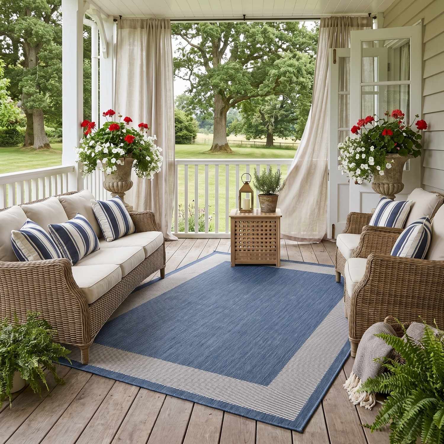 Ecology Outdoor Rug Blue | 200blu