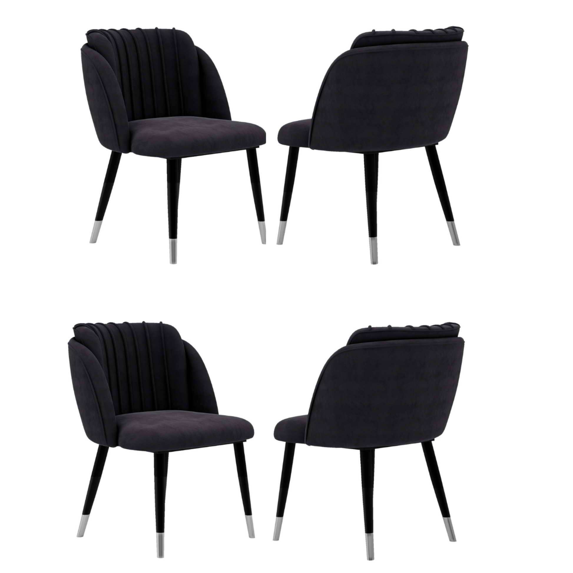 Milan velvet dining chair