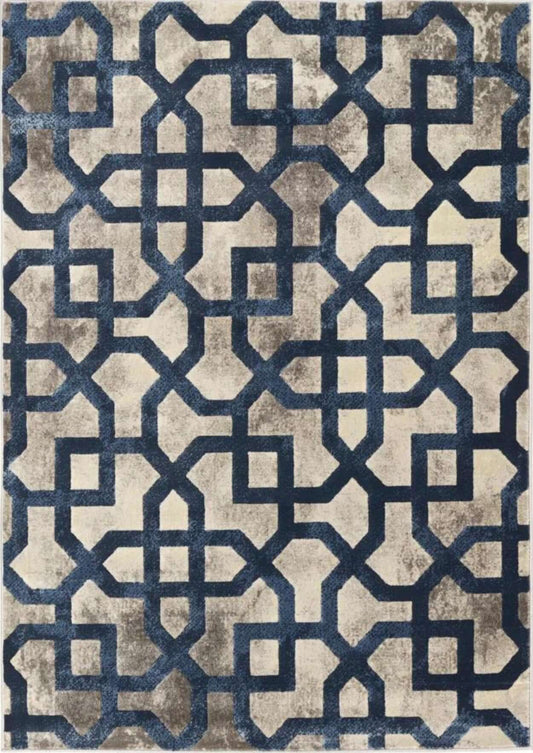 Navy Moroccan Rug