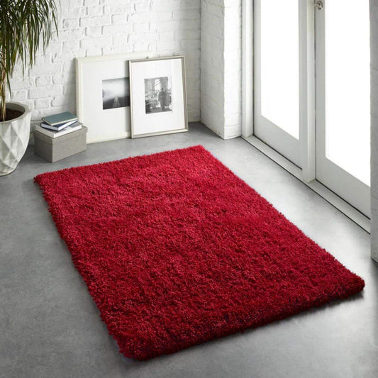 Red Shaggy Rug