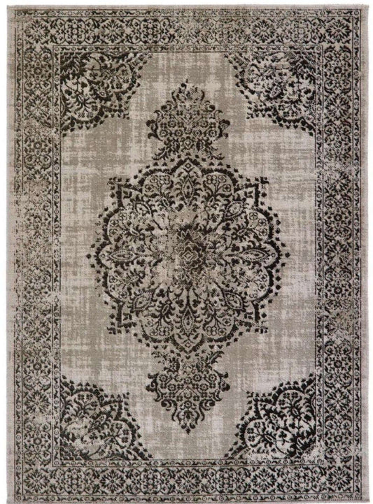Grey/Black Vintage Rug
