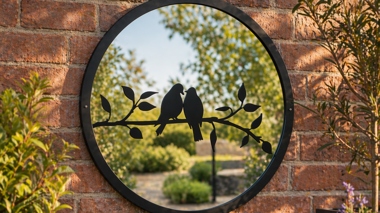Love Birds Garden Mirror – A Symbol of Love & Togetherness