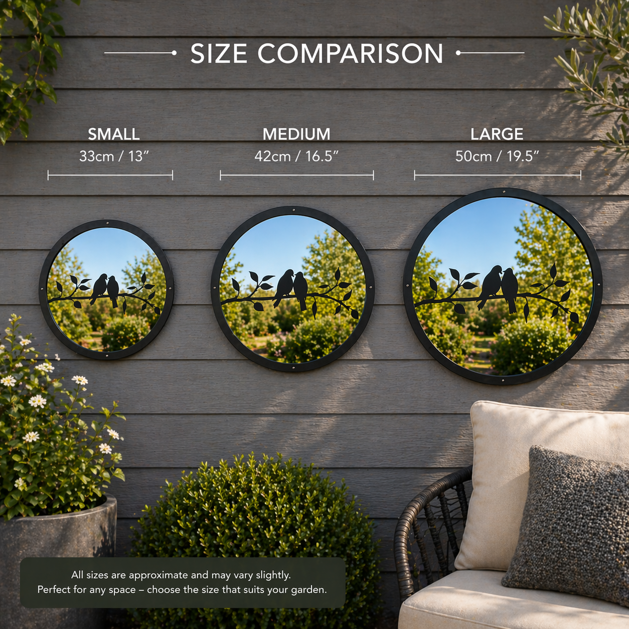 Love Birds Garden Mirror – A Symbol of Love & Togetherness