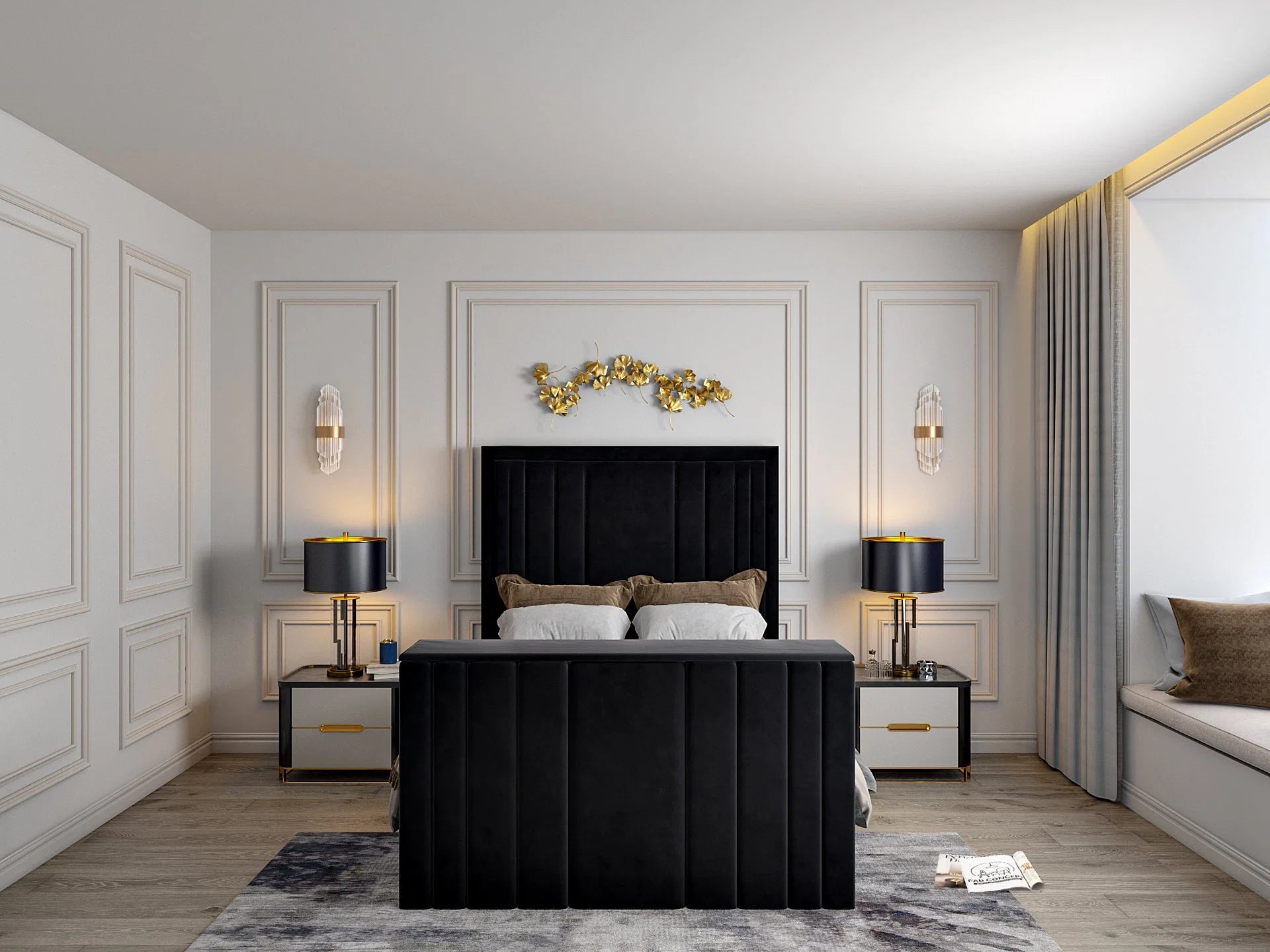 Fort Lewis Upholstered Tv Bespoke Bed Frame