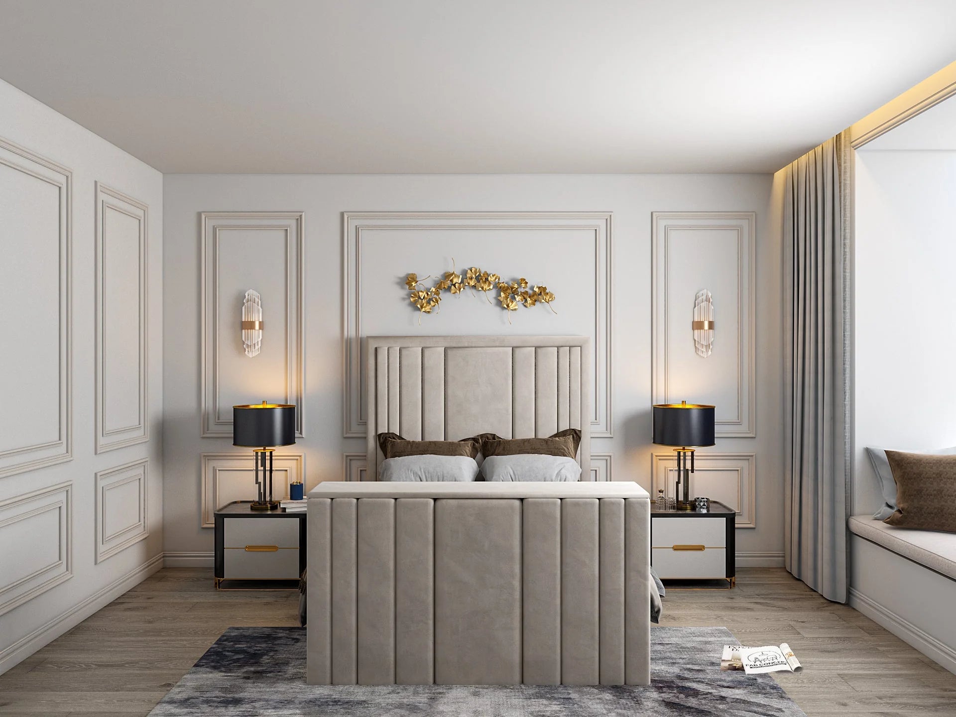 Fort Lewis Upholstered Tv Bespoke Bed Frame