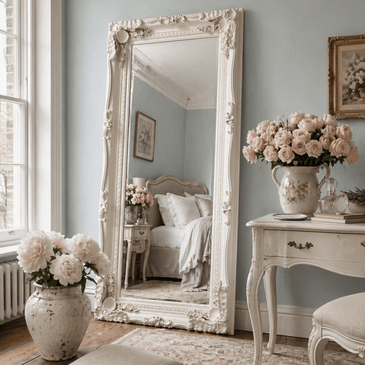Leaner Mirror in Cream  176cm x 90cm