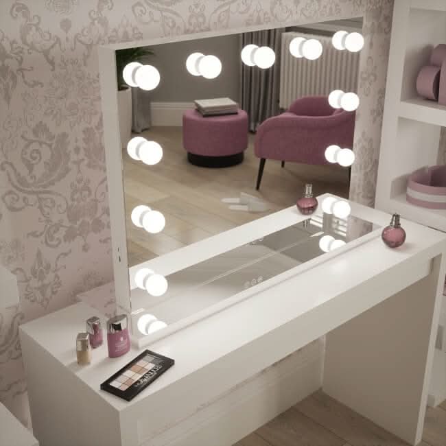 Bluetooth Hollywood Mirror 80x60cm