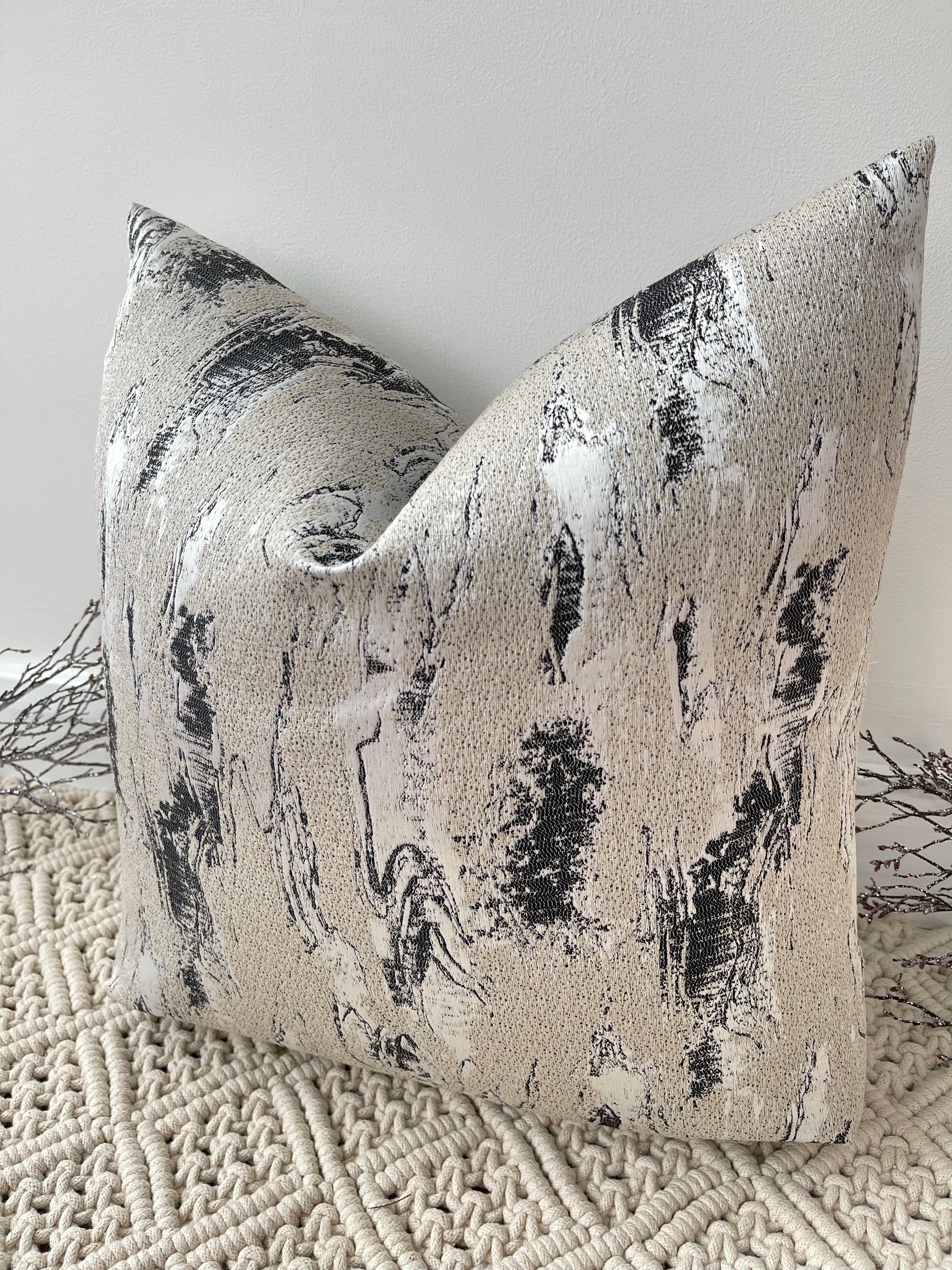 The Couture Cushion - The Black and Beige Zanella - Style No. 37