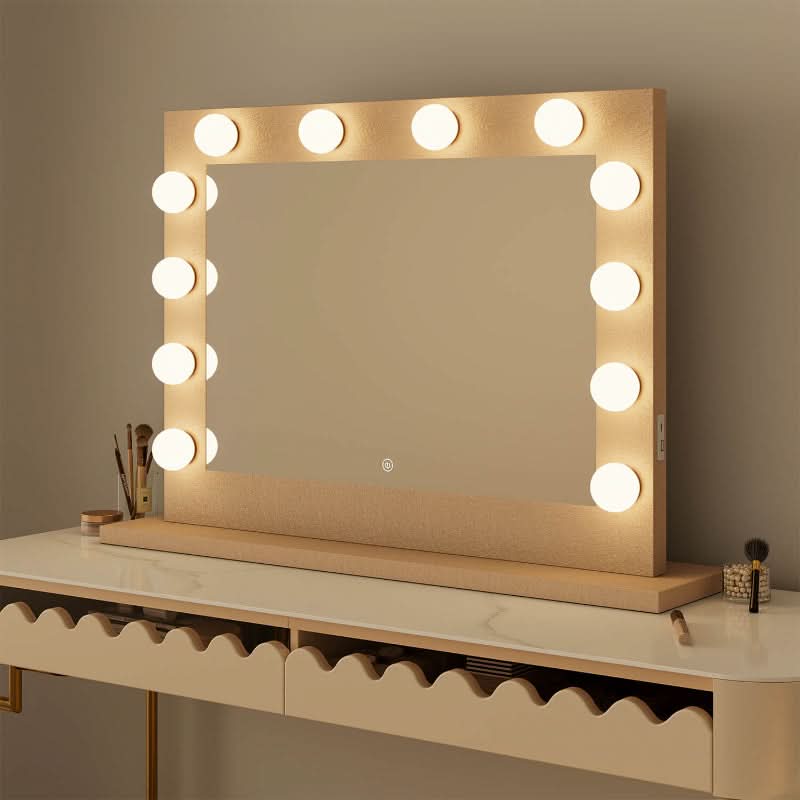 Gold Hollywood Mirror 80 x 60cm