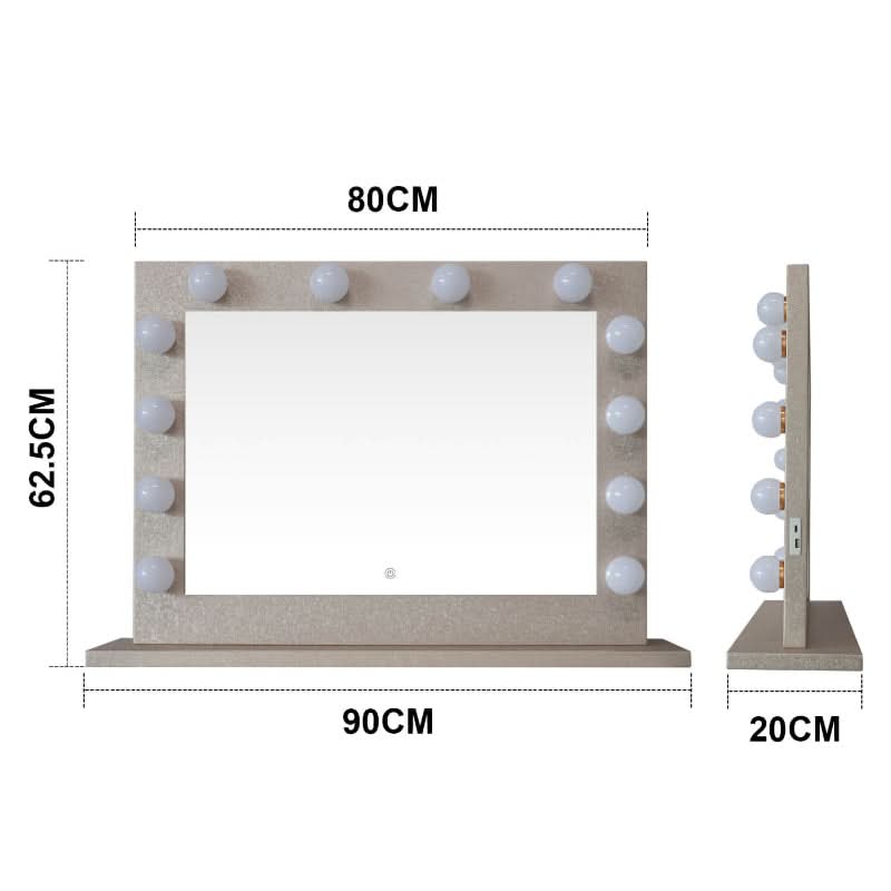 Gold Hollywood Mirror 80 x 60cm