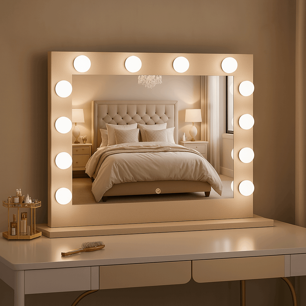 Gold Hollywood Mirror 80 x 60cm