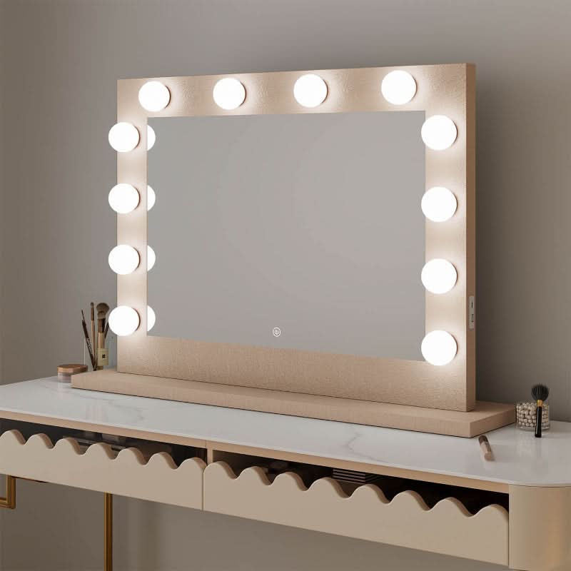 Gold Hollywood Mirror 80 x 60cm