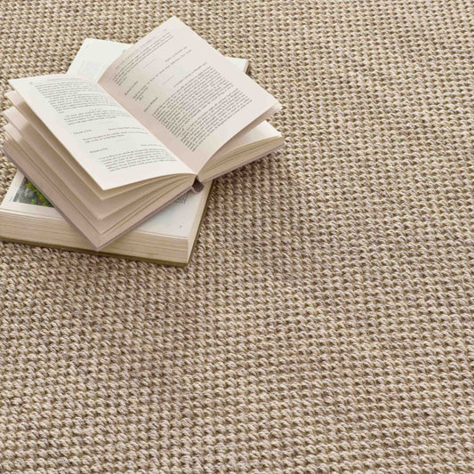 Bordered Light Beige Non-Slip Rug