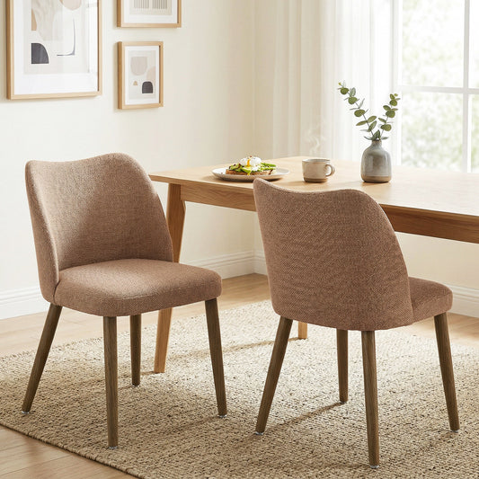 Bradley Linen Dining Chairs Set of 2
