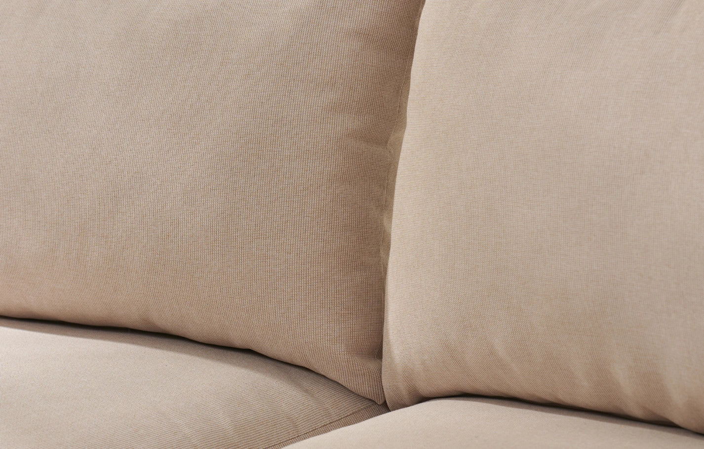 Kiki Beige 3-Seater Curved Garden Sofa and Coffee Table
