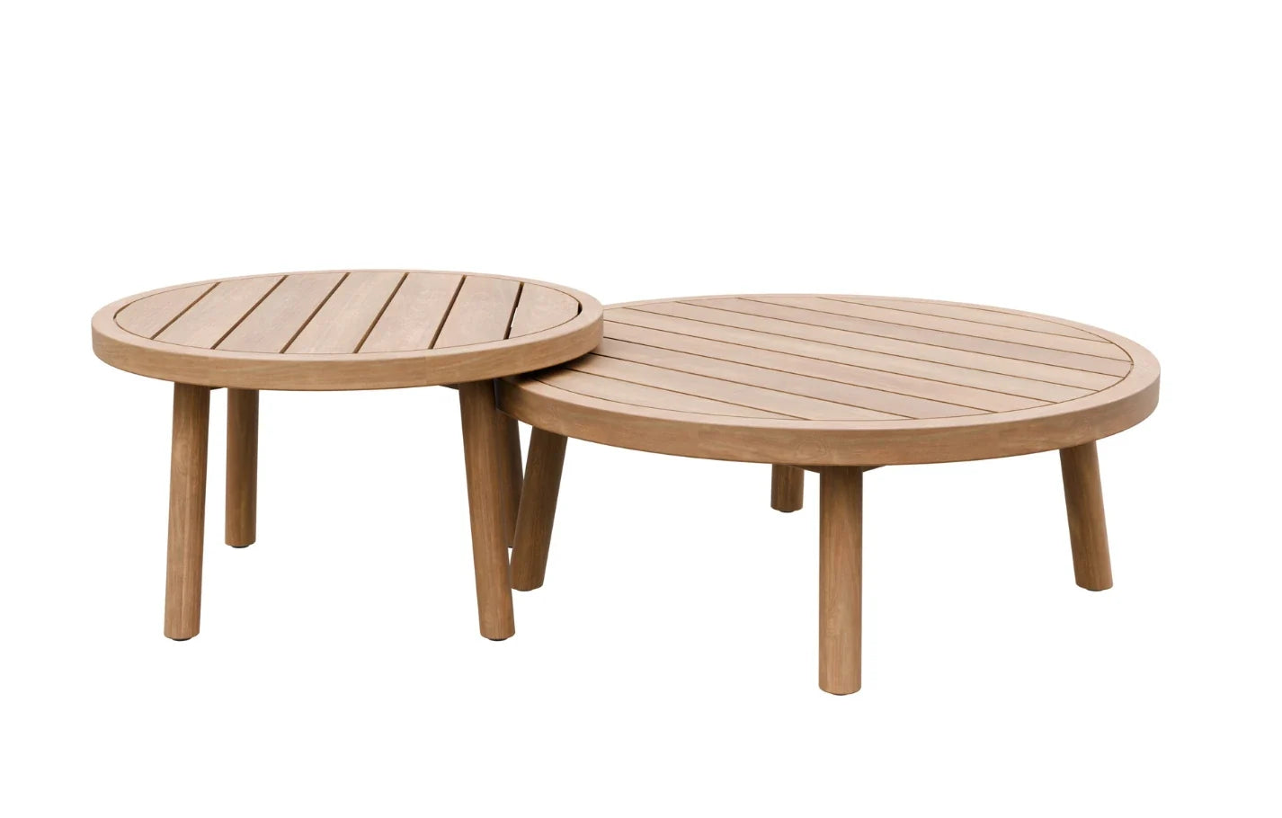 Linden Rattan 5-Seater Outdoor Sofa & Armchair Set with Teak Coffee Tables