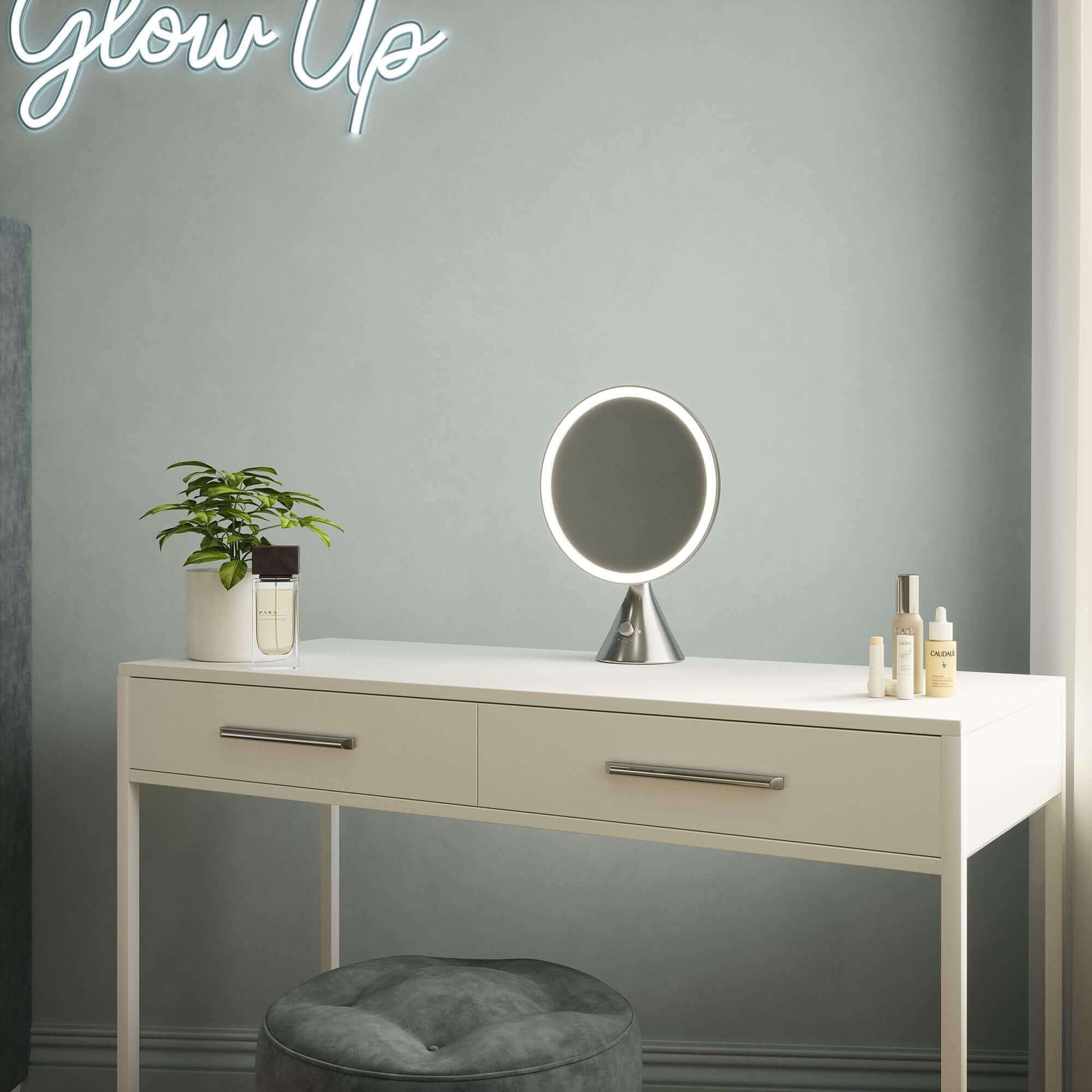 Glam Pro Cosmetic Vanity Mirror in Chrome
